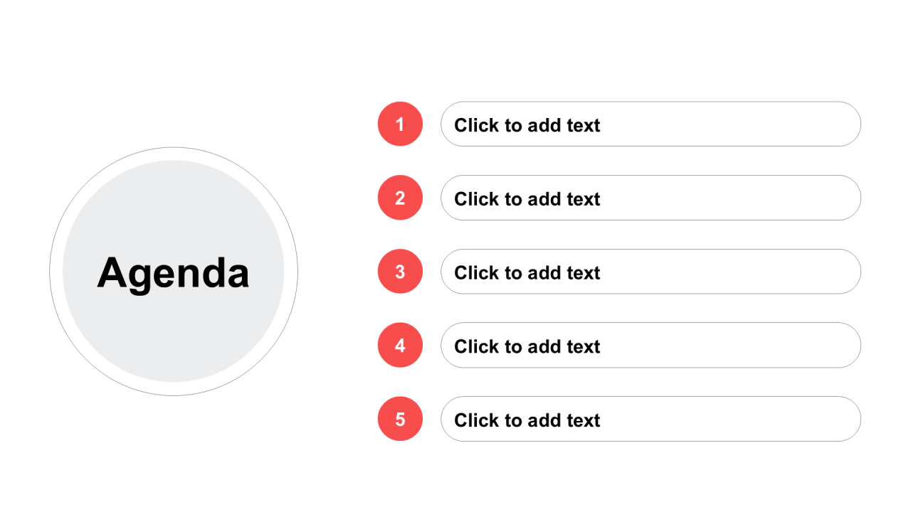 扁平纯文字PPT目录