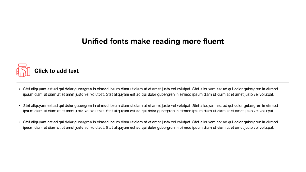 Flat Text PPT List