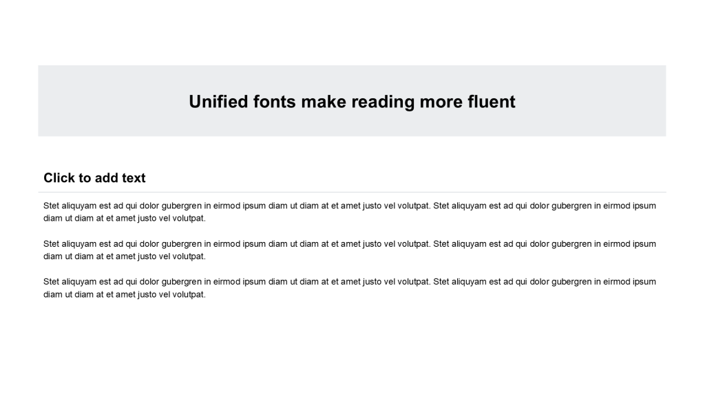Flat Text PPT List