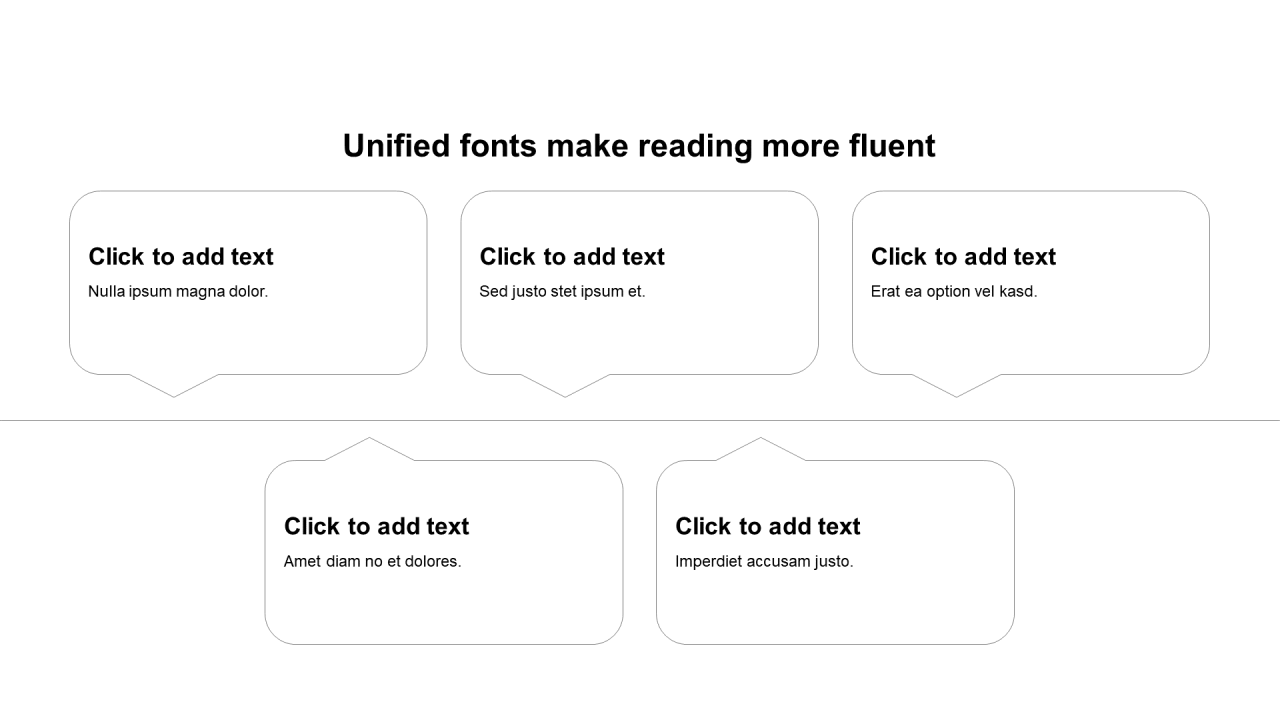 扁平纯文字PPT关系图