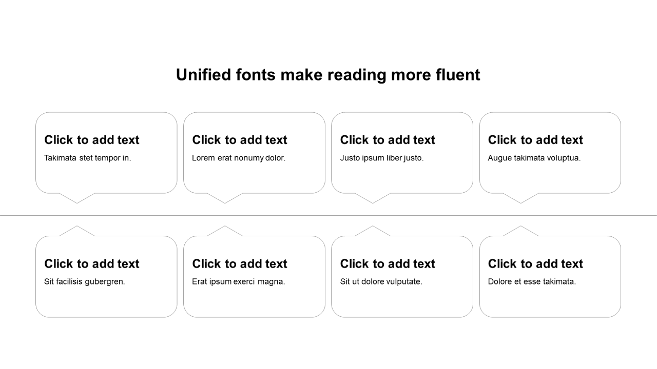 扁平纯文字PPT关系图