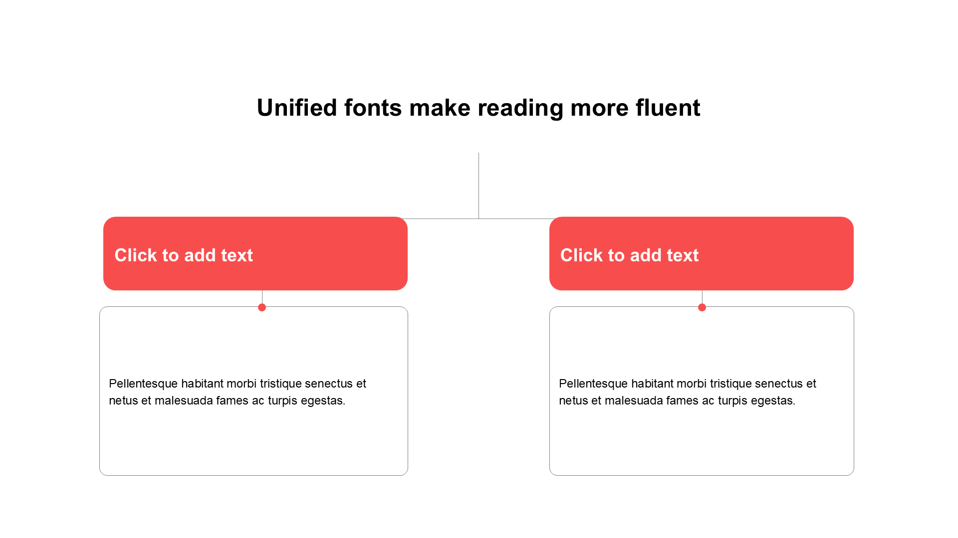 扁平纯文字PPT层次结构