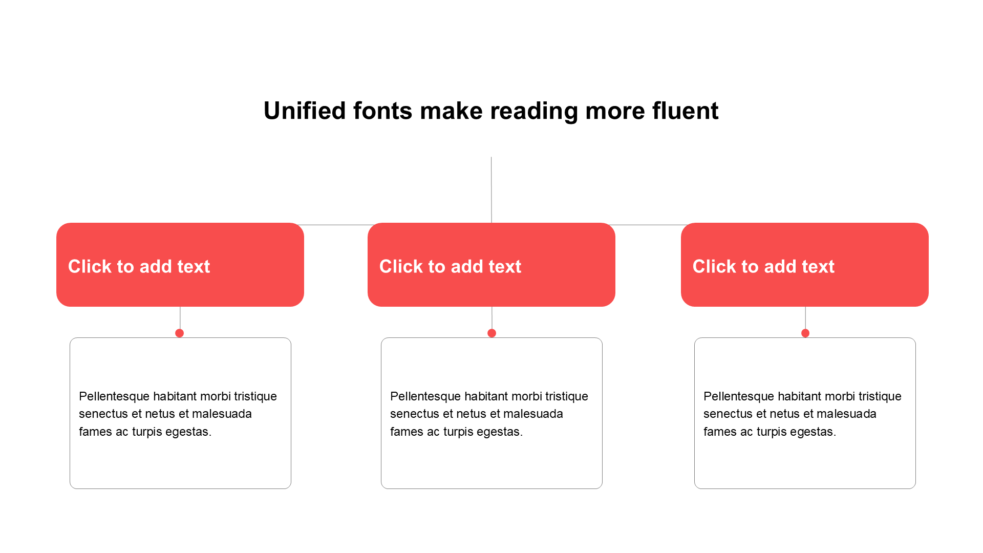 扁平纯文字PPT层次结构