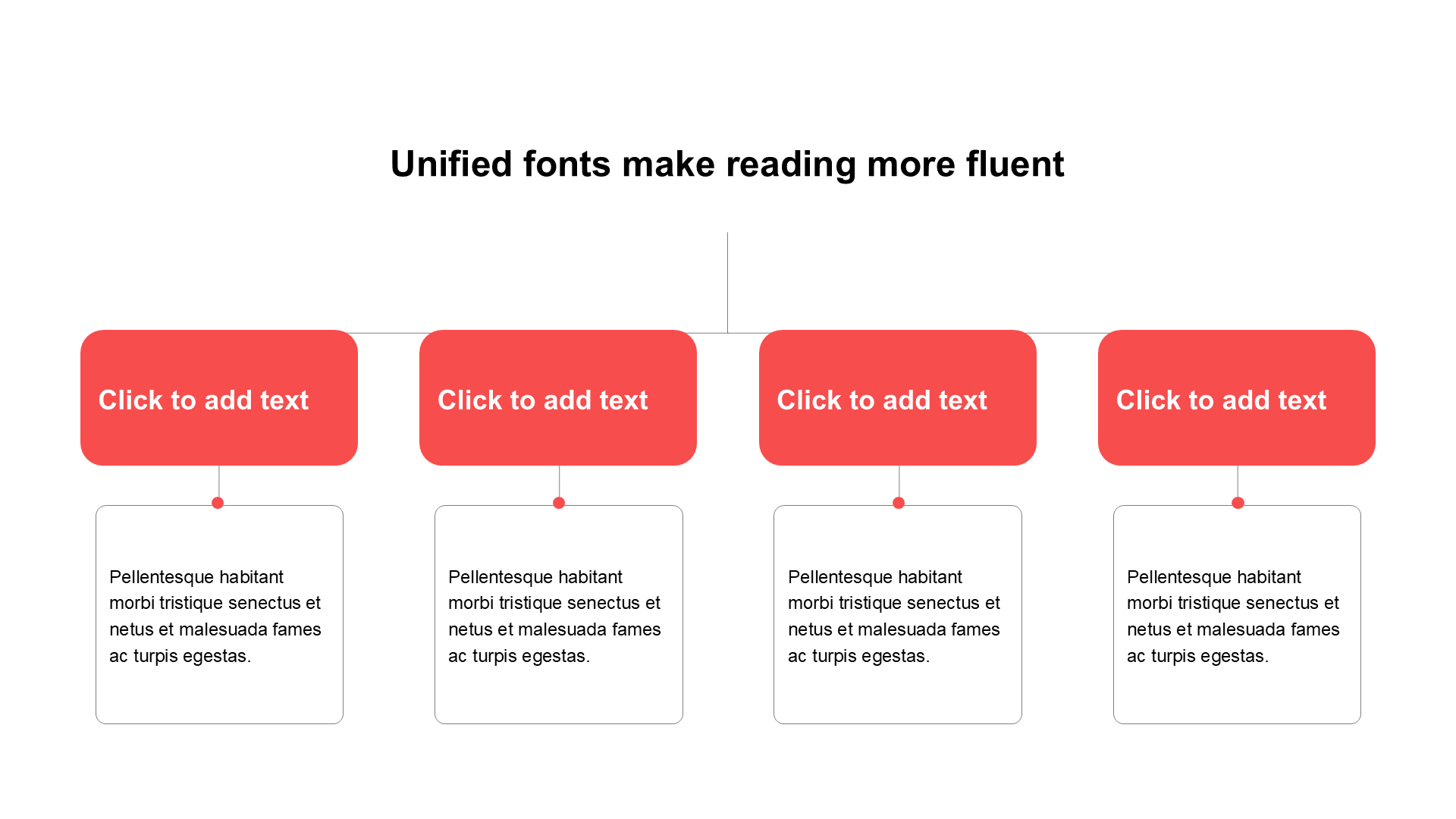 扁平纯文字PPT层次结构