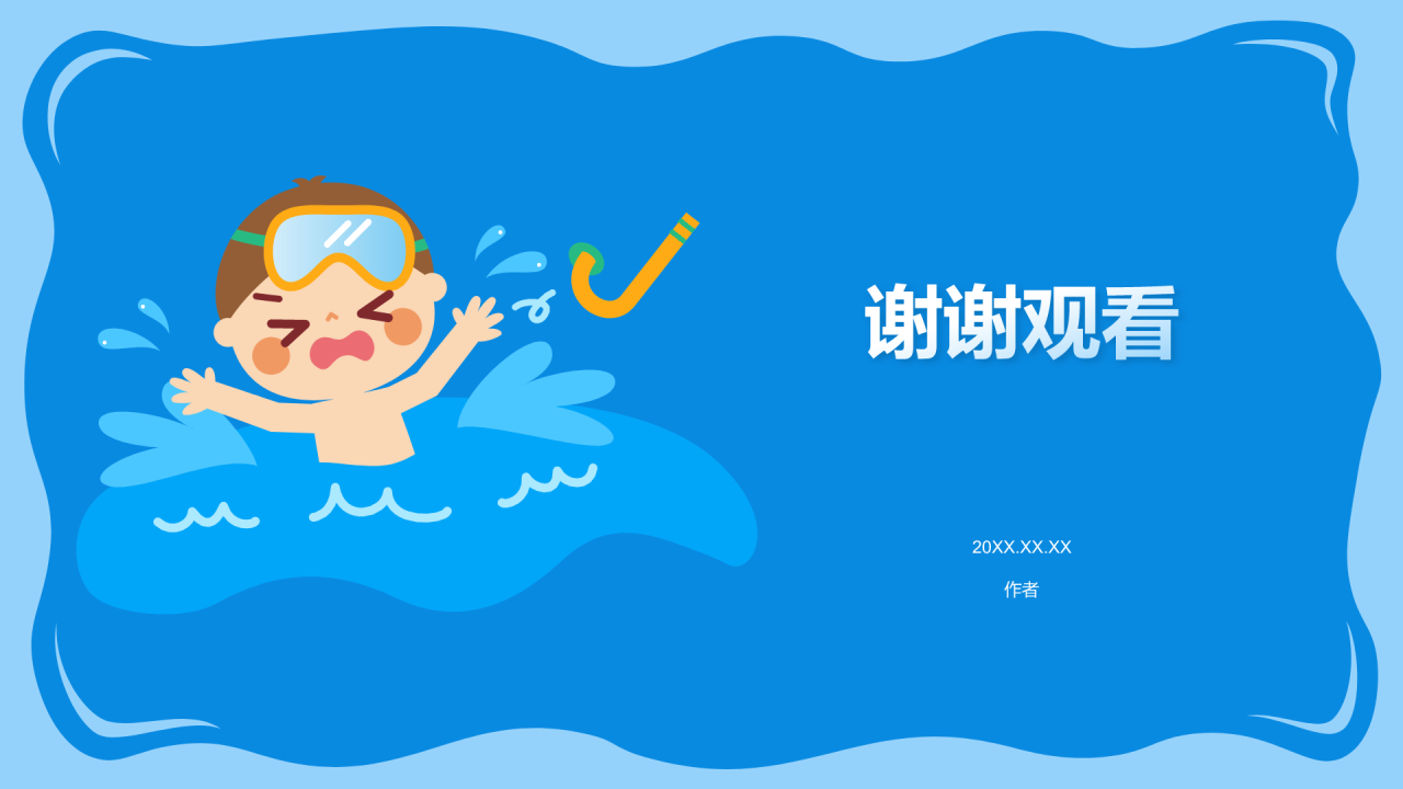 预防溺水主题班会PPT主题