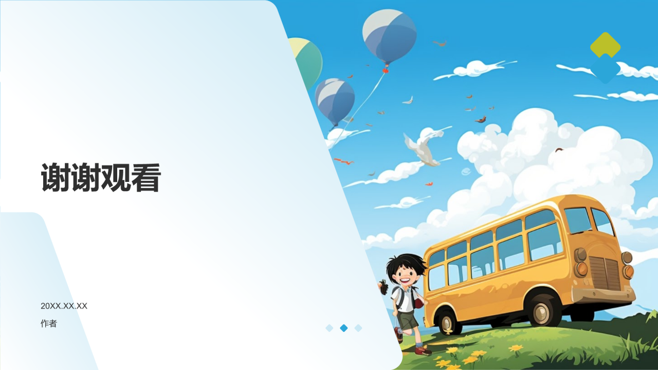 儿童交通安全教育PPT主题