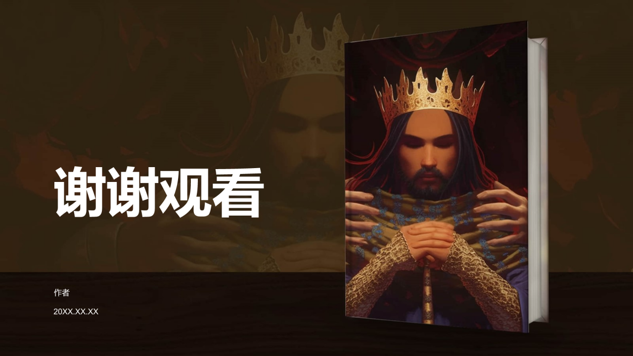 李尔王四大悲剧之一PPT主题