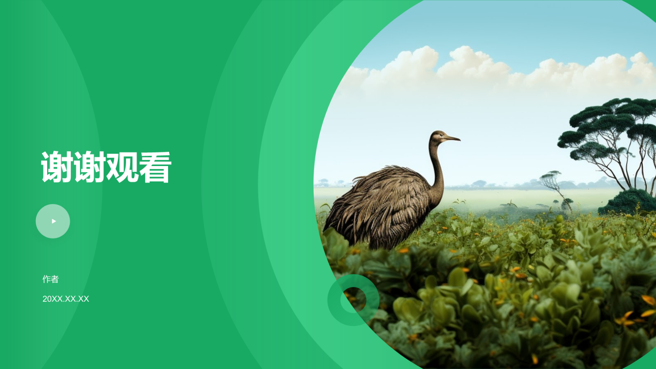 环保科技产业发展PPT主题