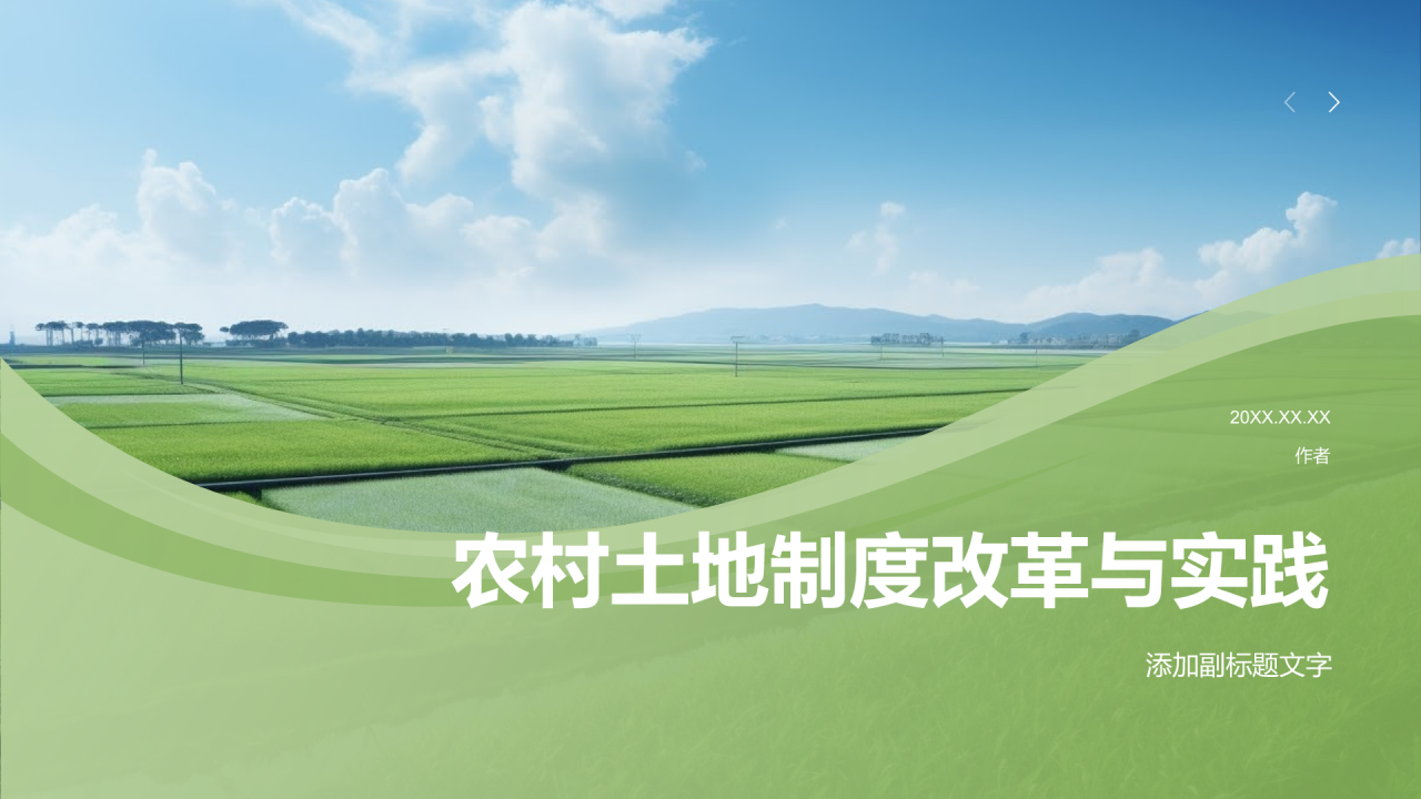 农村土地制度改革与实践