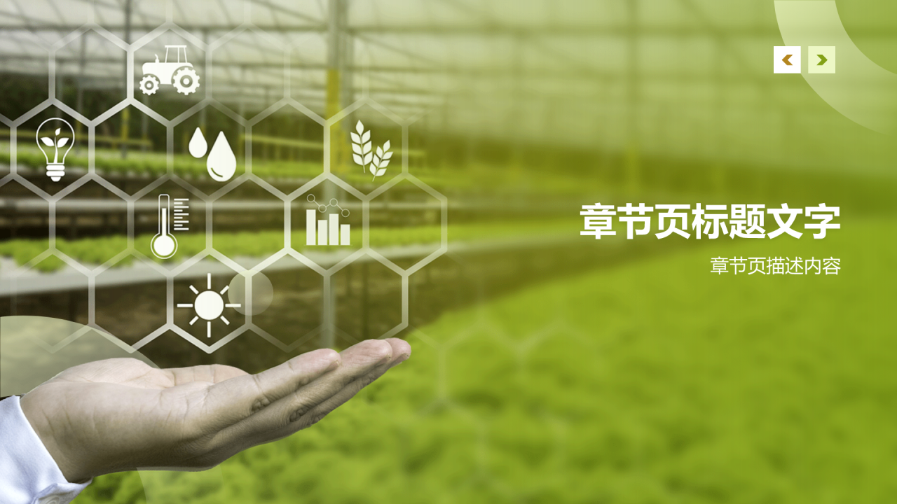 绿色摄影风科技兴农PPT