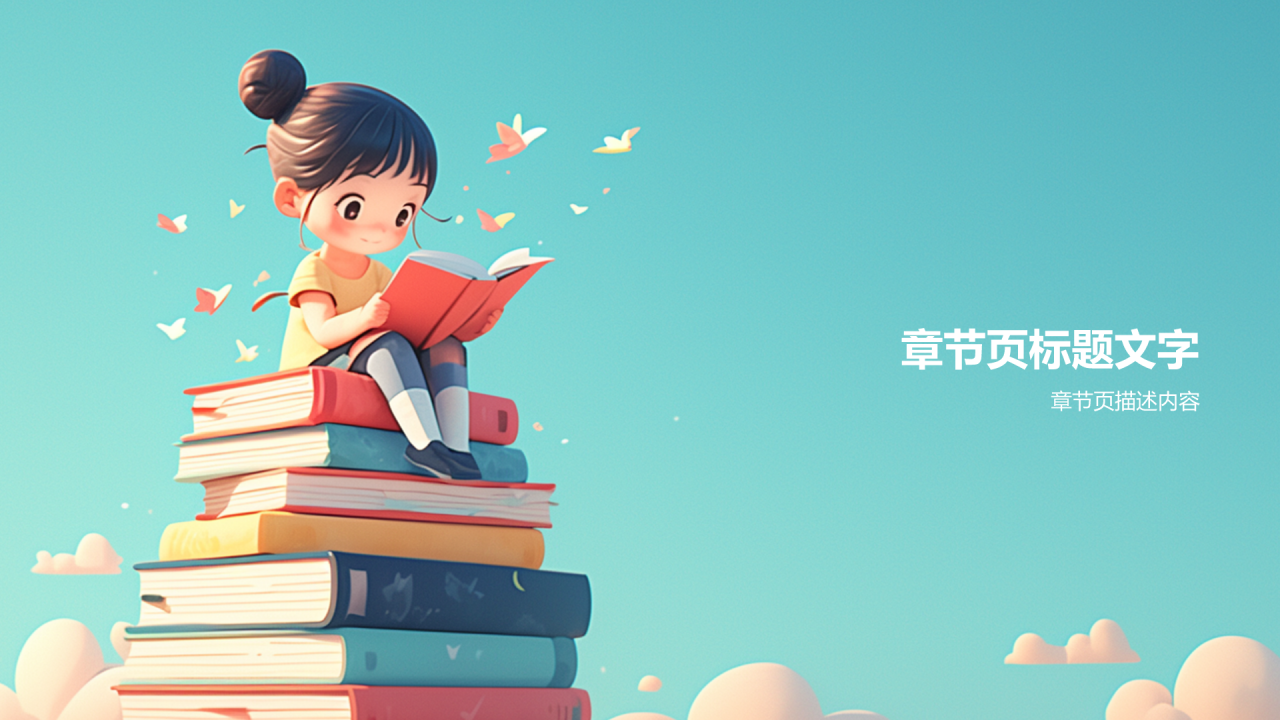 绿色插画风英语课前演讲PPT
