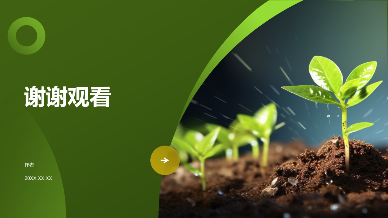 环保教育进社区PPT主题