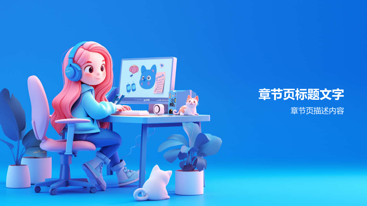 通用作品集PPT主题