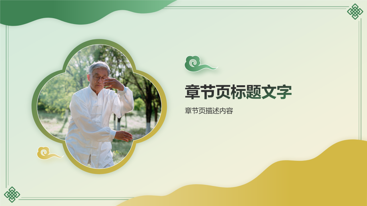 非遗文化介绍太极拳PPT主题