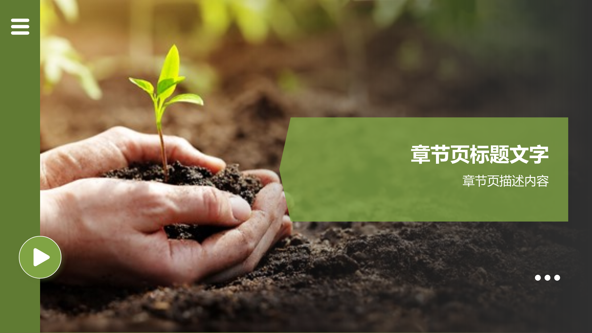 绿色商务风扶贫商业计划书PPT