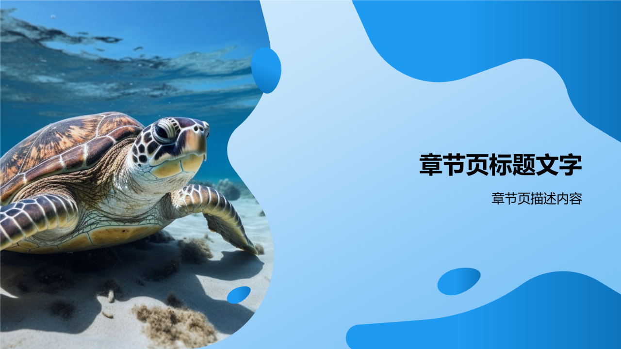 蓝色摄影风垃圾分类PPT主题