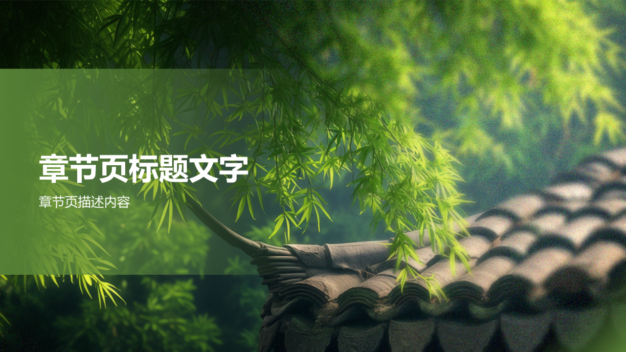 绿色摄影风会议活动流程报告PPT