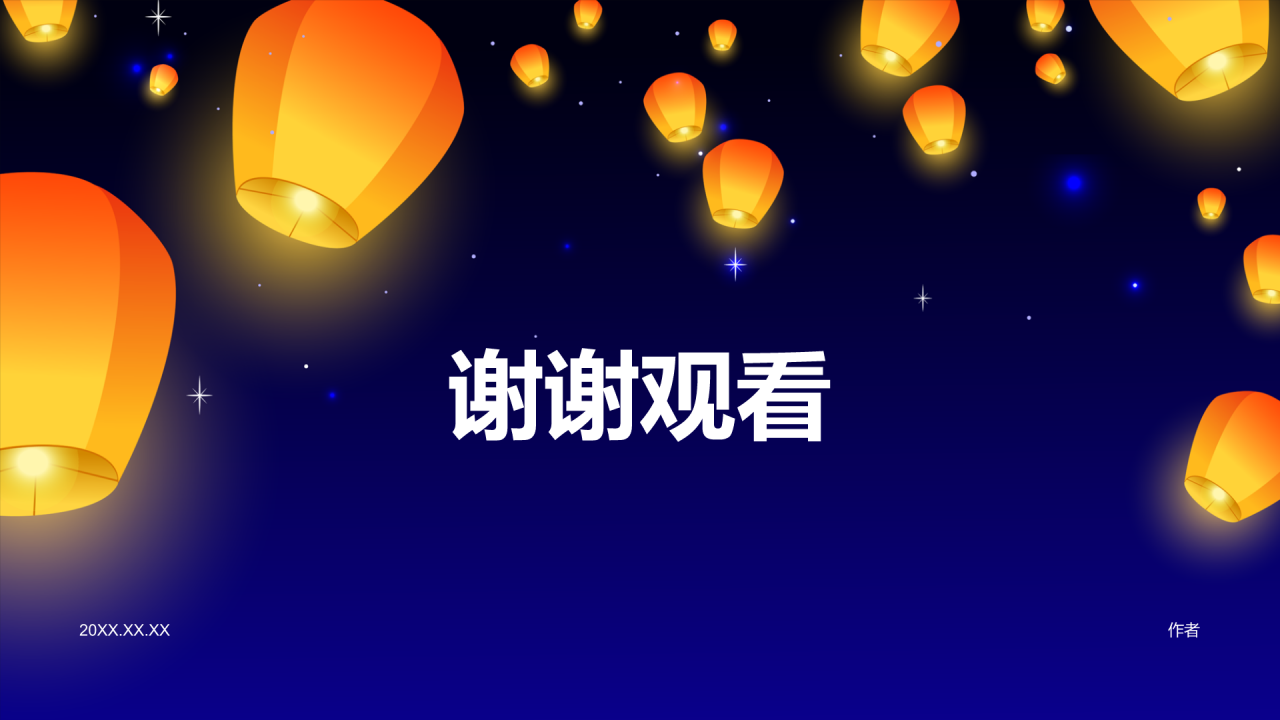 紫色手绘风中元节节日介绍PPT主题