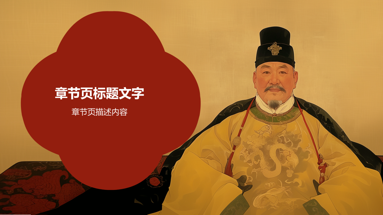人物介绍朱元璋PPT主题