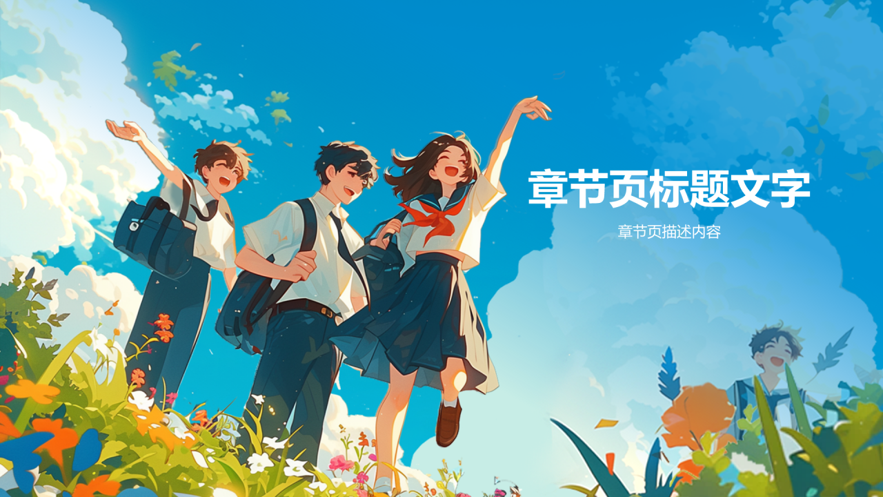 毕业纪念相册图集PPT主题