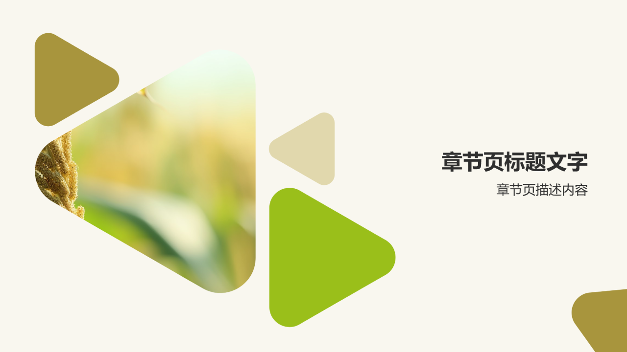 放心食品，源于绿色农业PPT主题