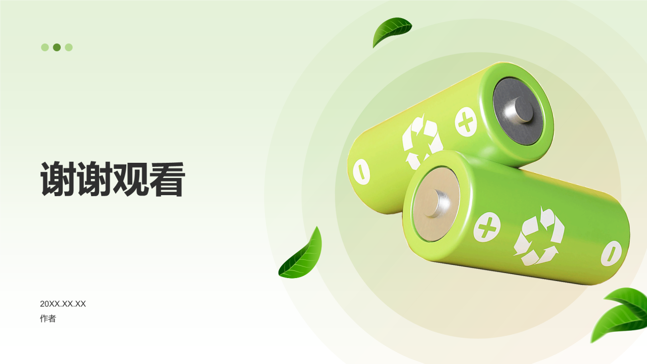 绿色3D风年中总结PPT主题