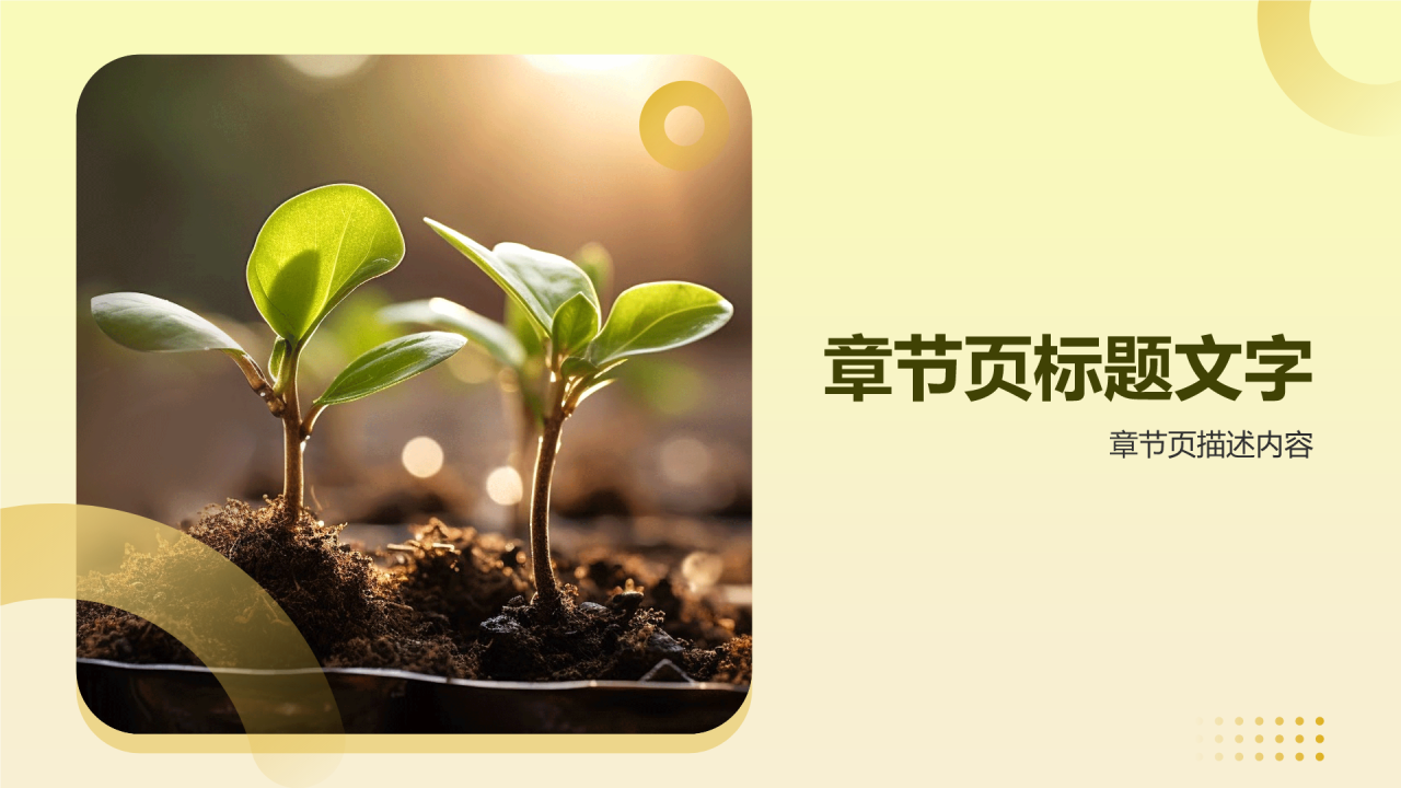 环保公益组织PPT主题
