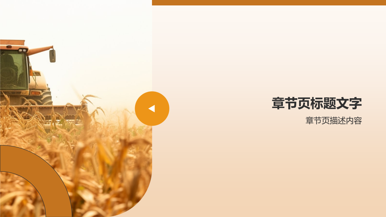 橙色商务风农业通用PPT