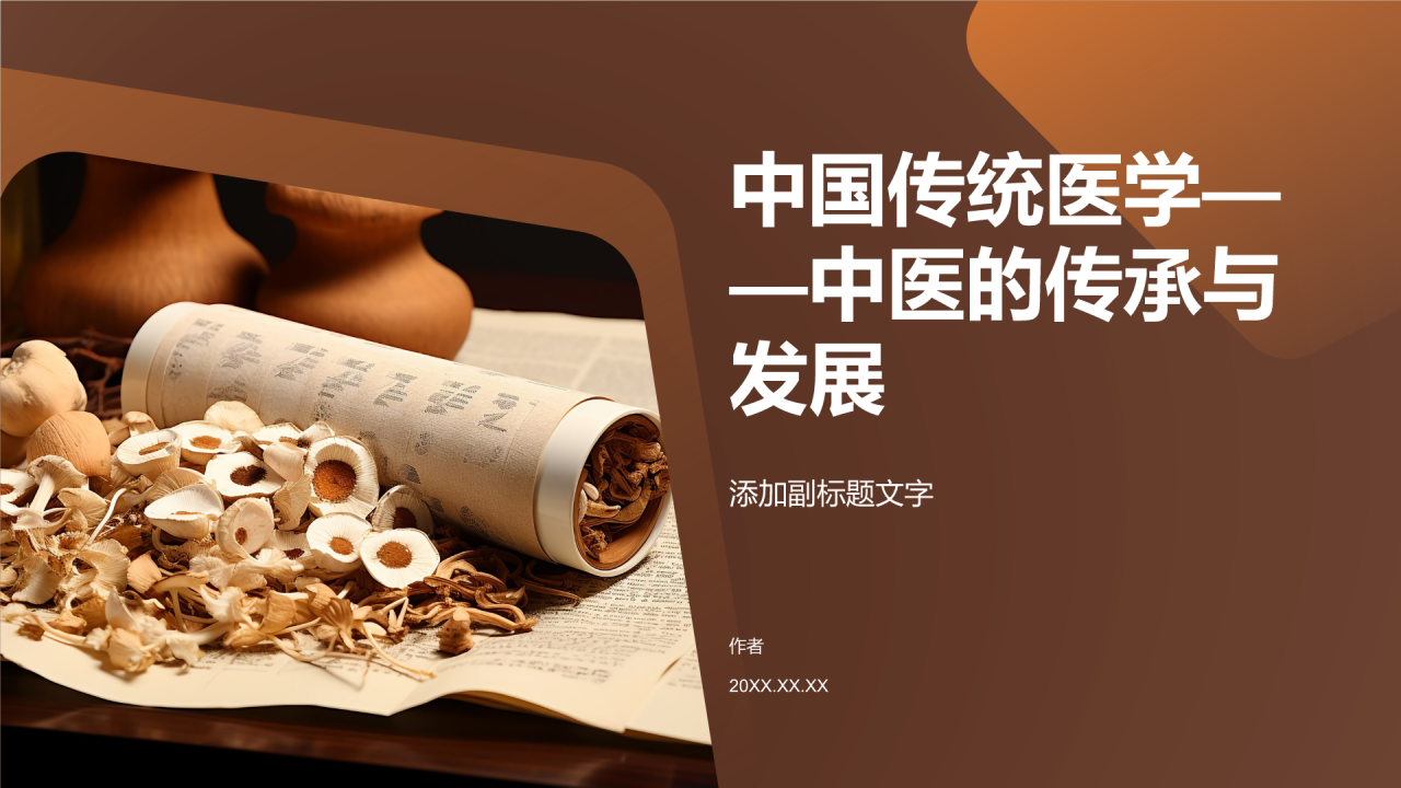 中医的传承与发展PPT主题