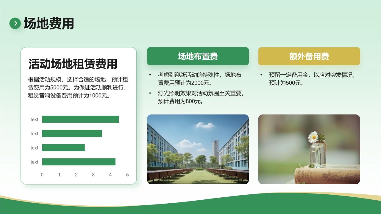 绿色商务风学生会部门迎新策划书PPT模板