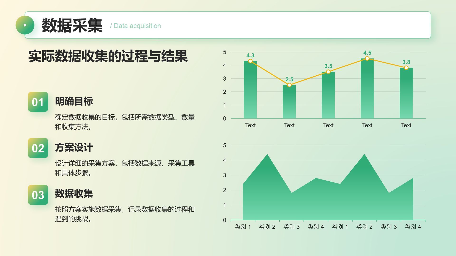 绿色商务风大学作业汇报模板PPT模板