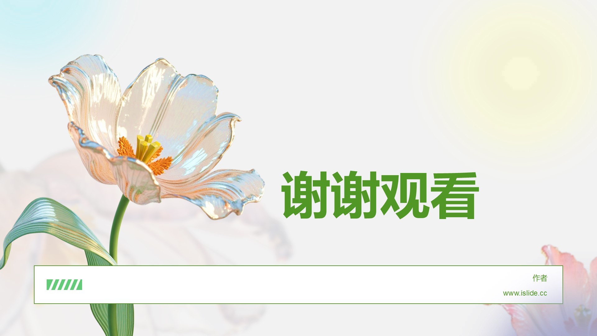 植树节公益讲座 PPT主题