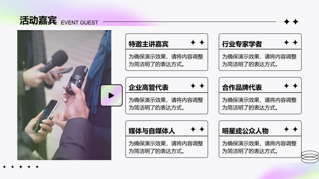 创意风活动介绍PPT列表