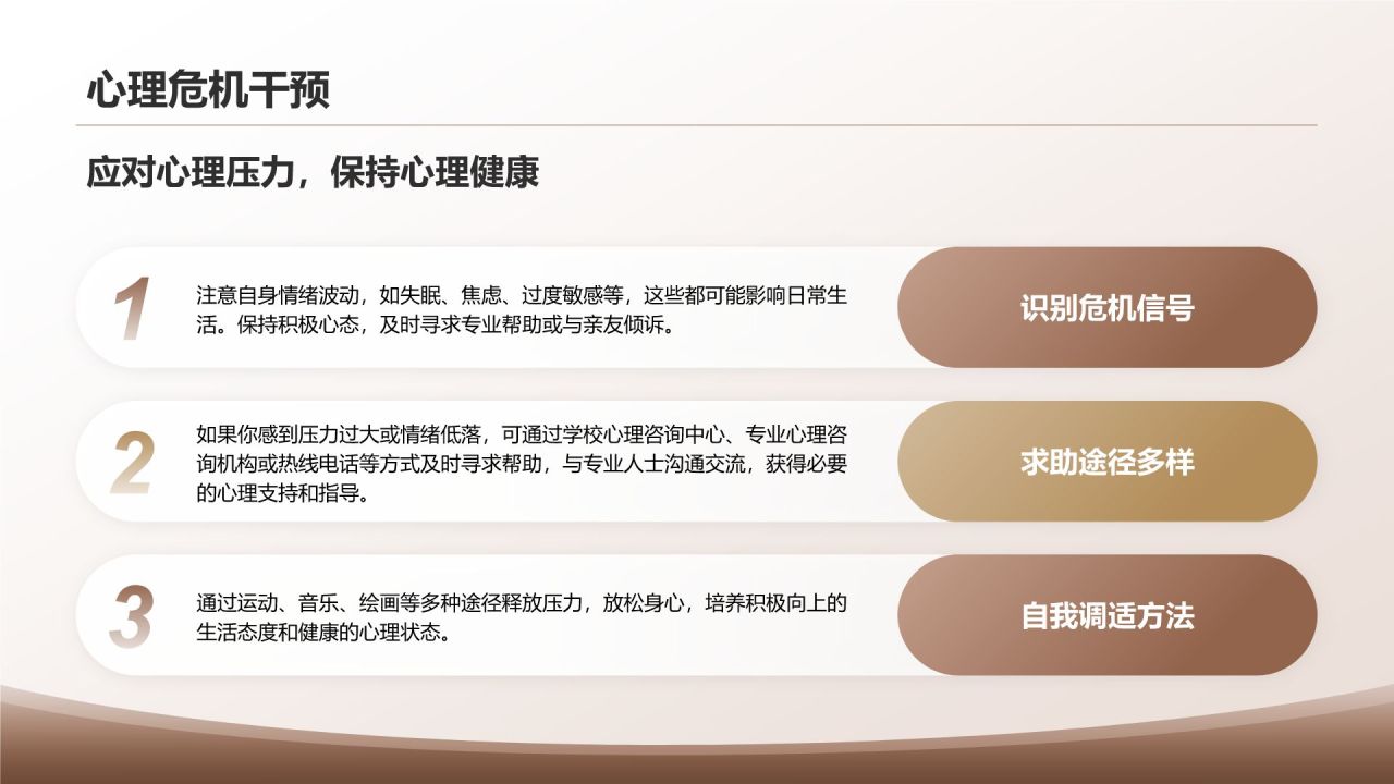 棕色简约风大学生必知的安全法律法规PPT模板