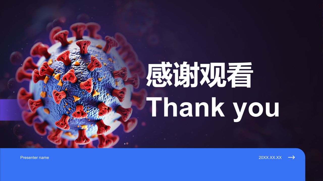 蓝色商务风医疗行业趋势报告PPT模板