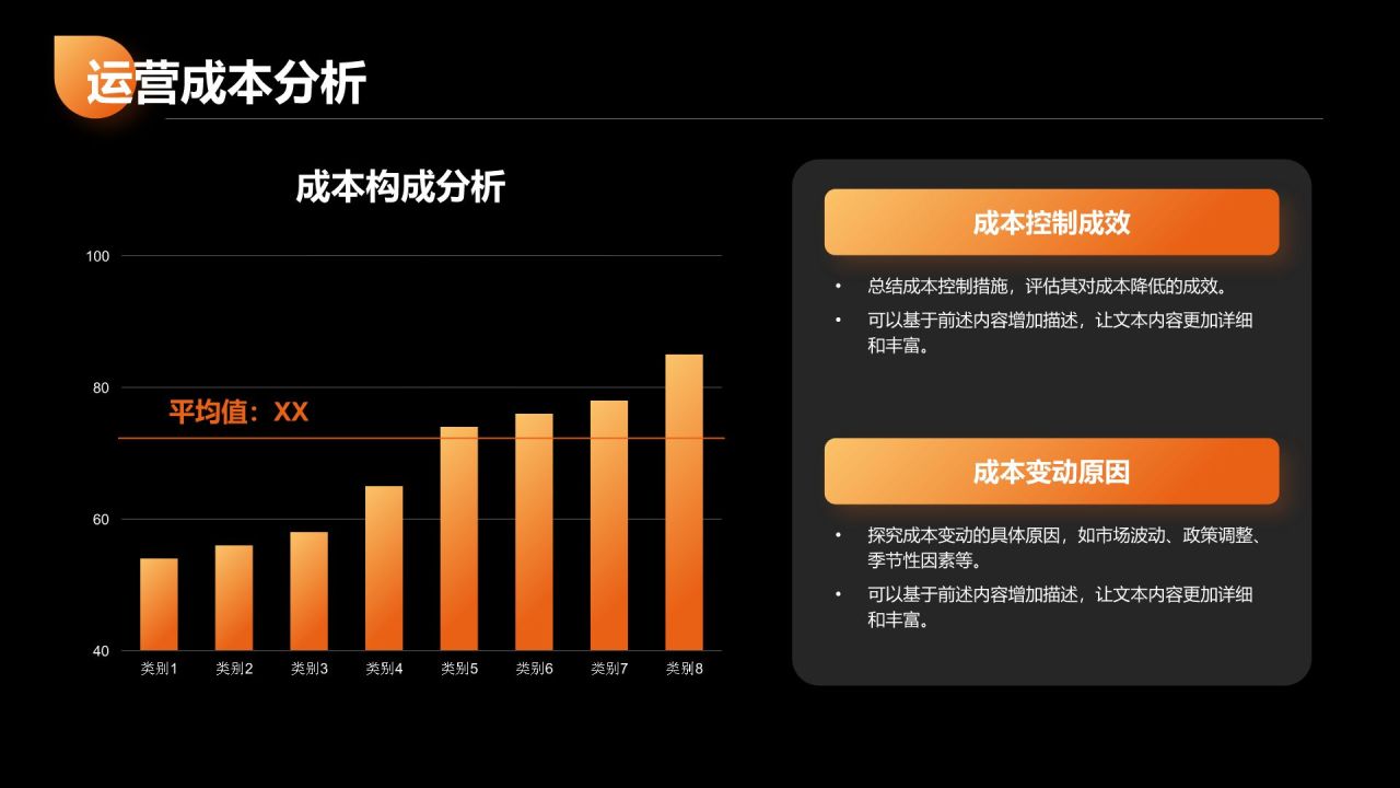 橙色商务风季度绩效考核报告PPT模板