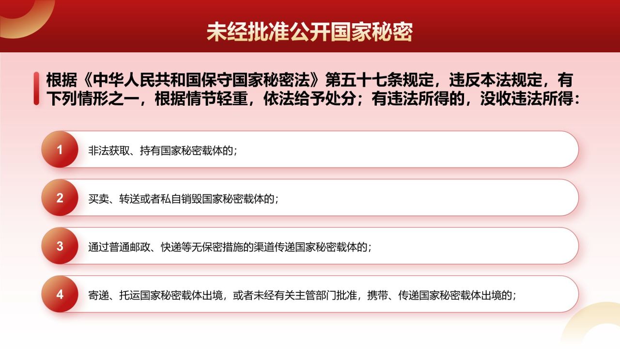 红色党政风全国保密宣传月培训课件PPT模板