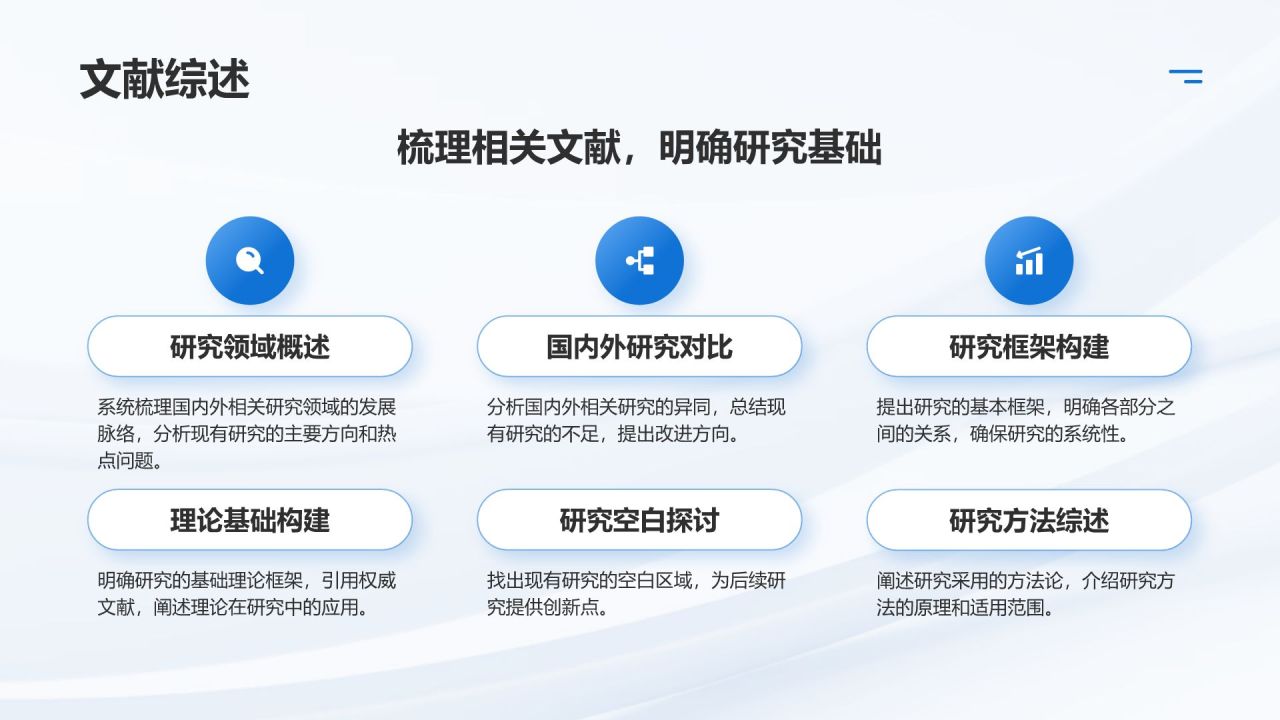 蓝色简约风毕业论文答辩PPT模板