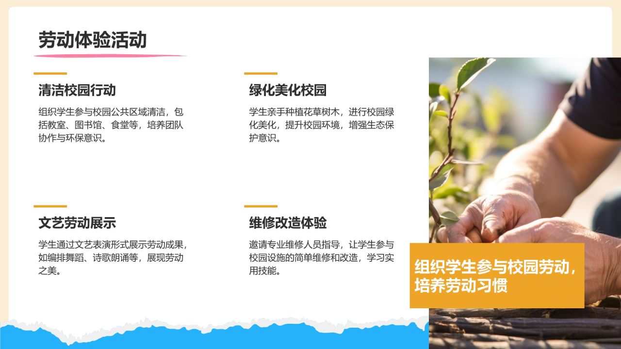 橙色摄影风五一劳动节校园活动策划PPT模板