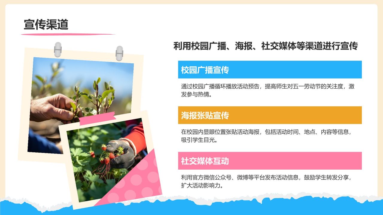 橙色摄影风五一劳动节校园活动策划PPT模板