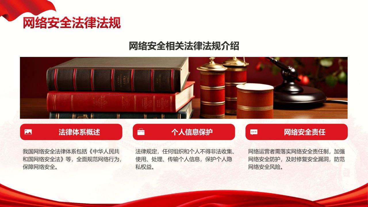 红色党政风国家安全教育日科普PPT模板