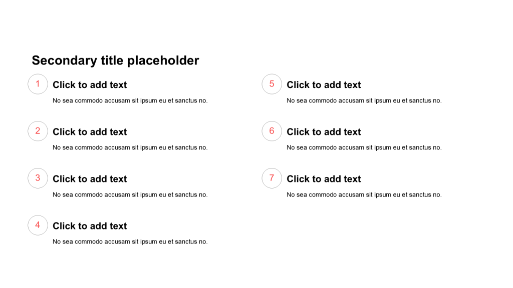 Simple and flat plain text list