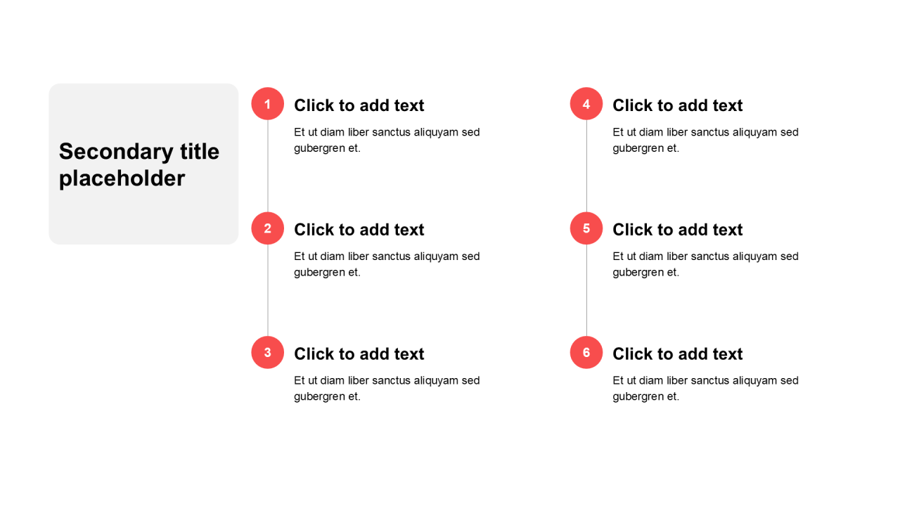 简约扁平纯文字列表