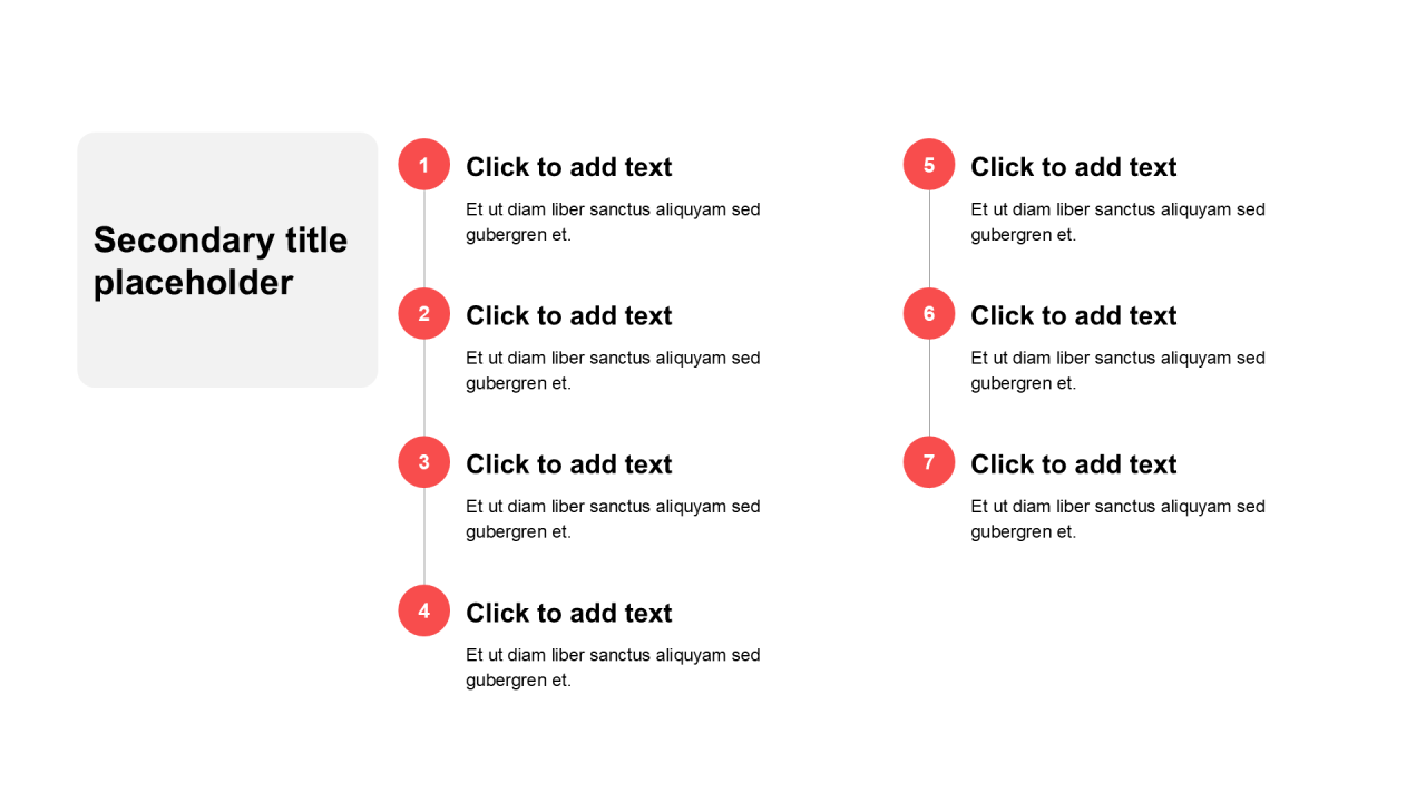 简约扁平纯文字列表