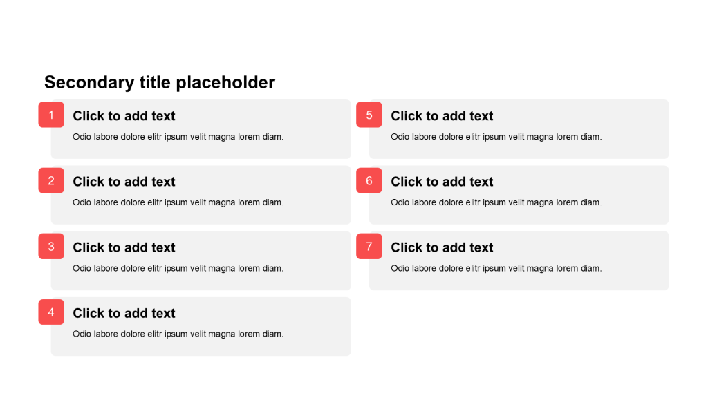 Simple and flat plain text list