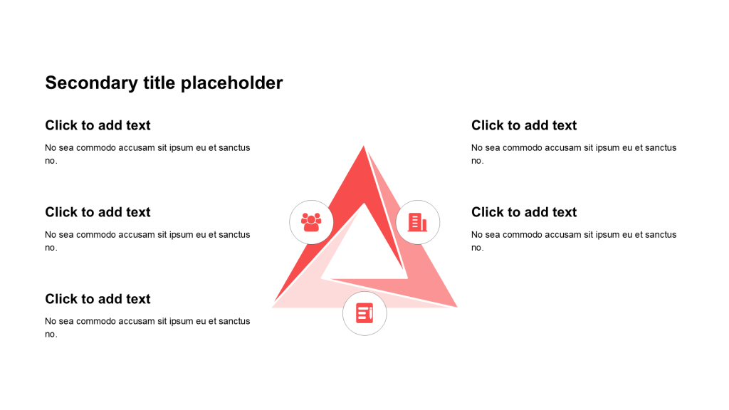 Simple flat pure text pyramid