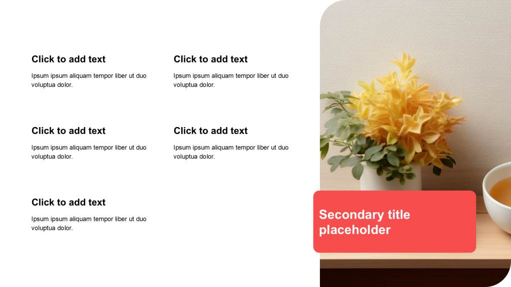 Simple and flat with image list