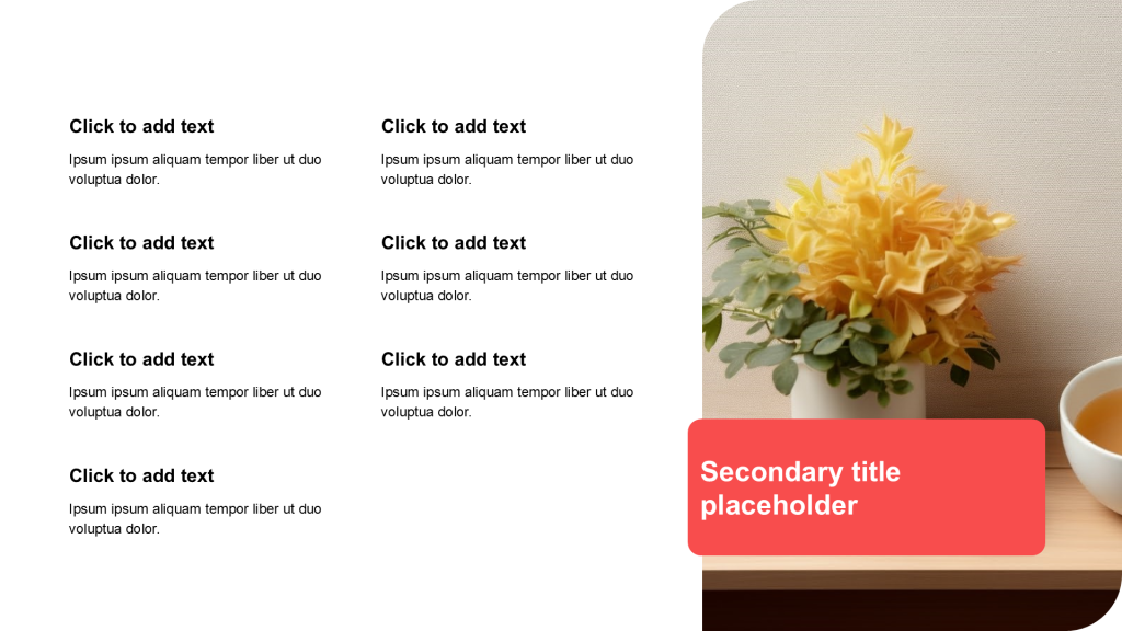 Simple and flat with image list