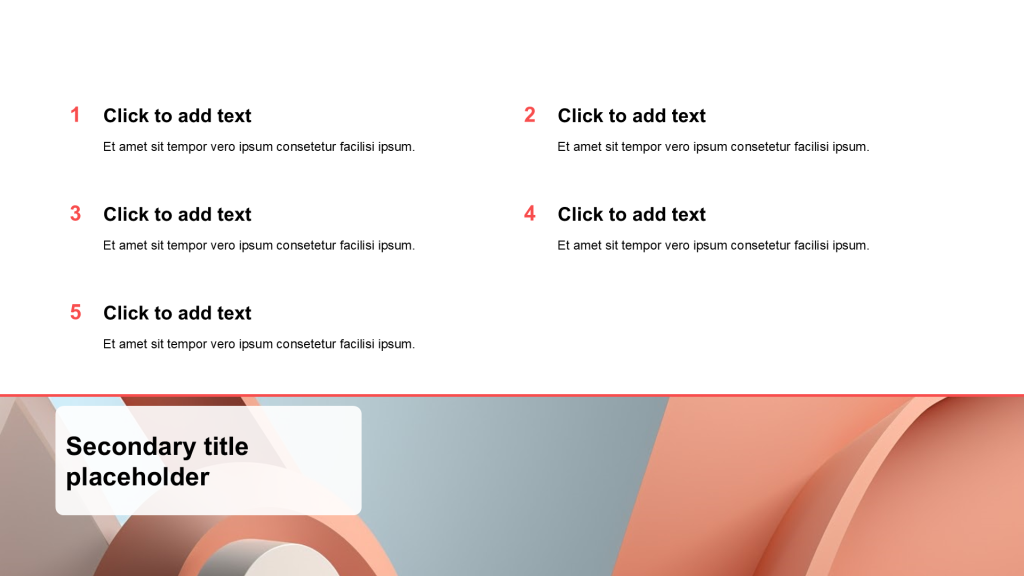 Simple and flat with image list