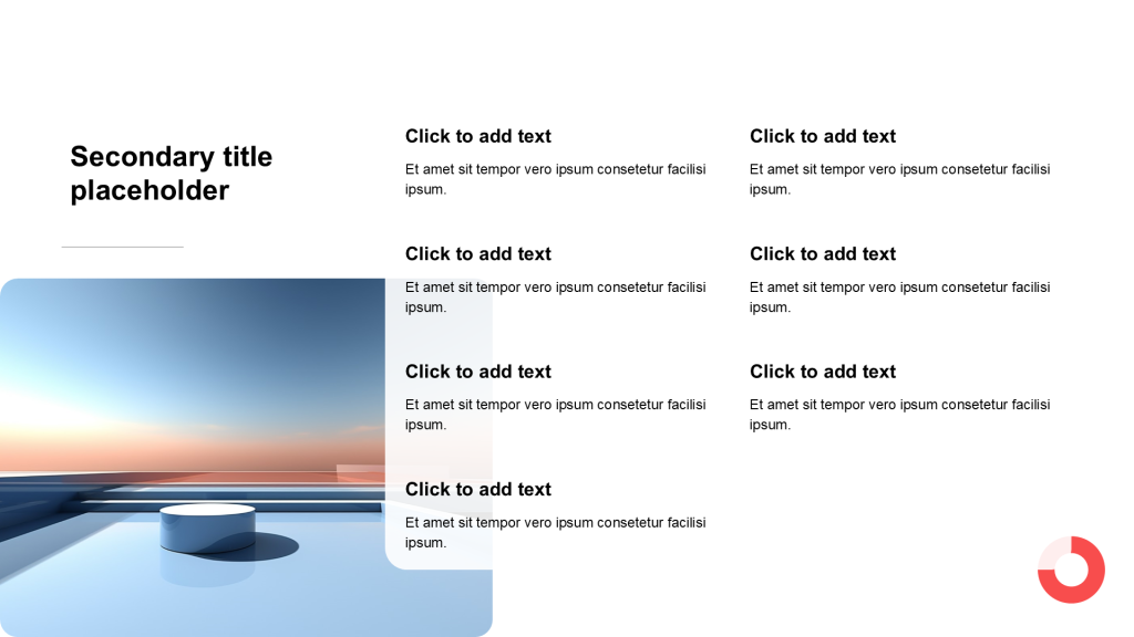 Simple and flat with image list